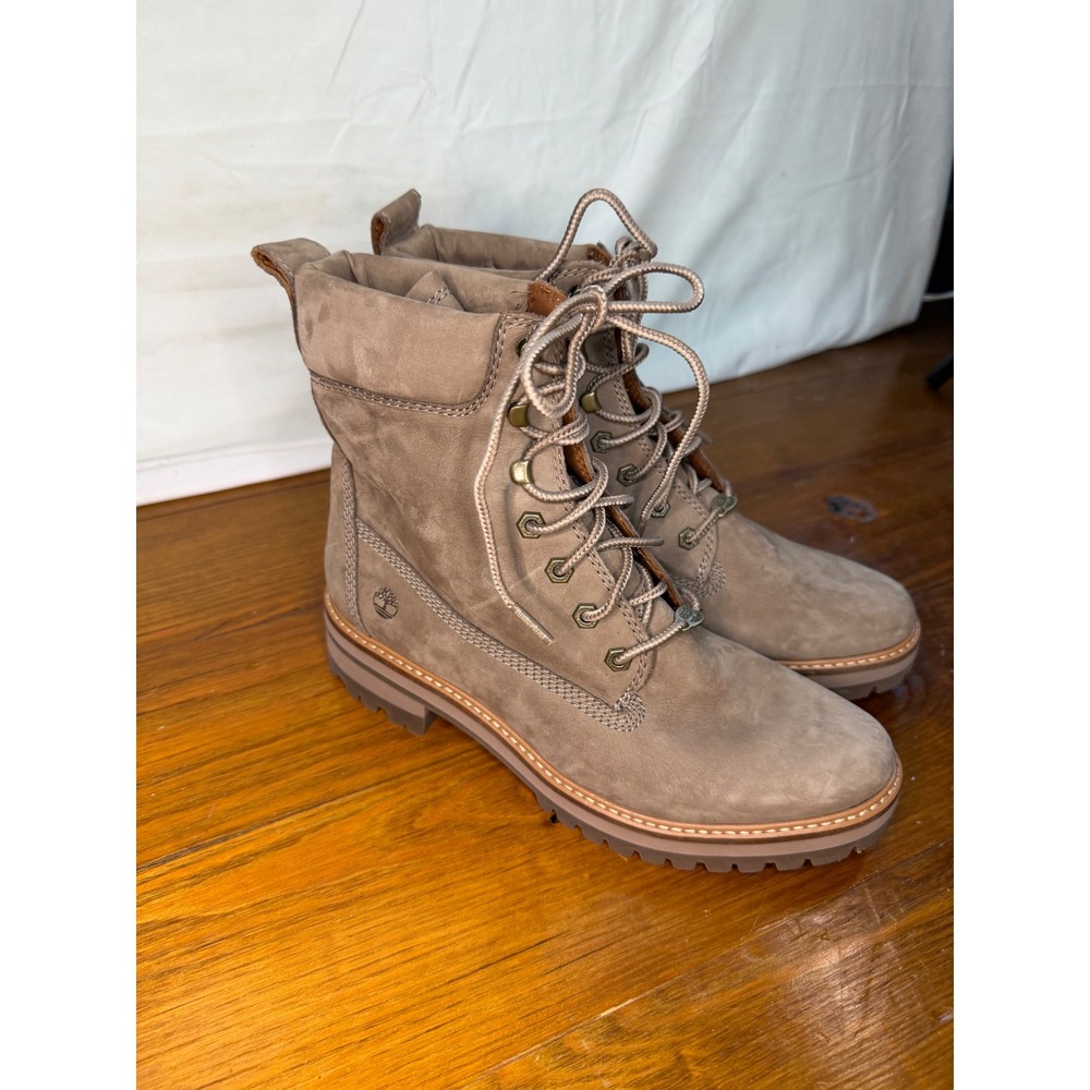 Timberland Courmayeur Valley 6 Inch Boots Taupe Nubuck Leather Womens 11 New